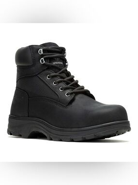 Wolverine Men's Black Work Boot - Rugged Lace-Up Ankle Boot size 12